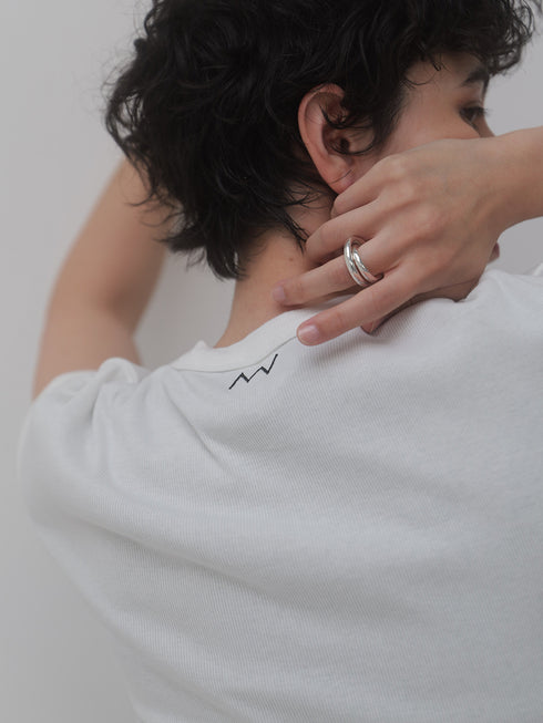 SHORT SLEEVE RIB TEE / Y241-81020-5